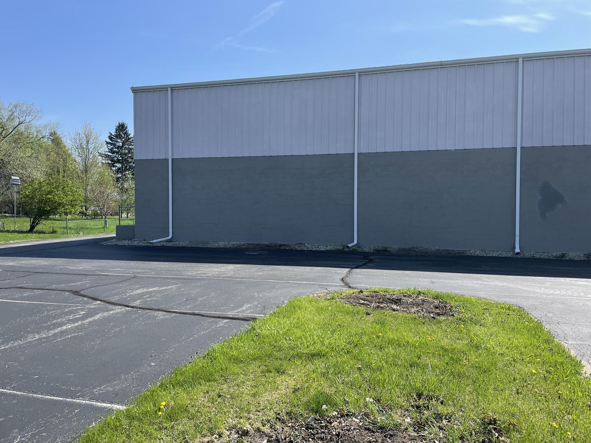 Commercial ada ramp project - before, Anderson Indiana