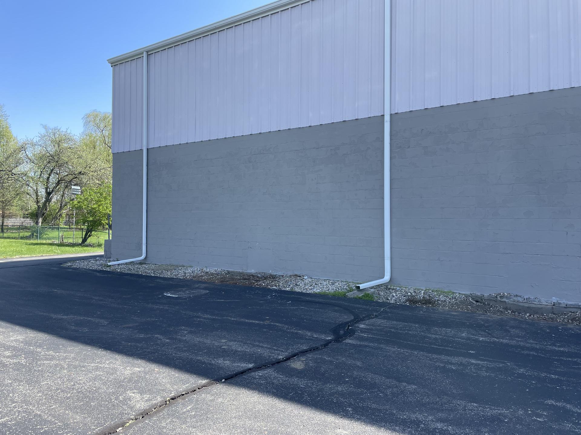 Commercial ada ramp project - before, Anderson Indiana
