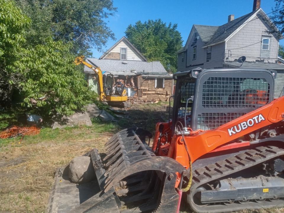 Structure demolition, Anderson Indiana
