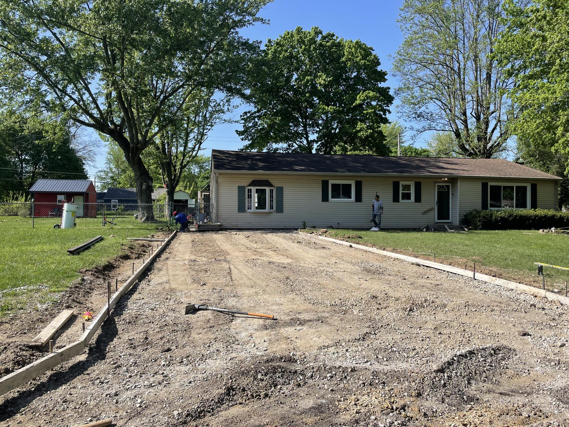 Driveway and walkway, Noblesville Indiana