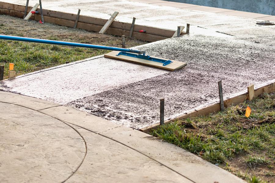 Residential sidewalk installation, Anderson Indiana