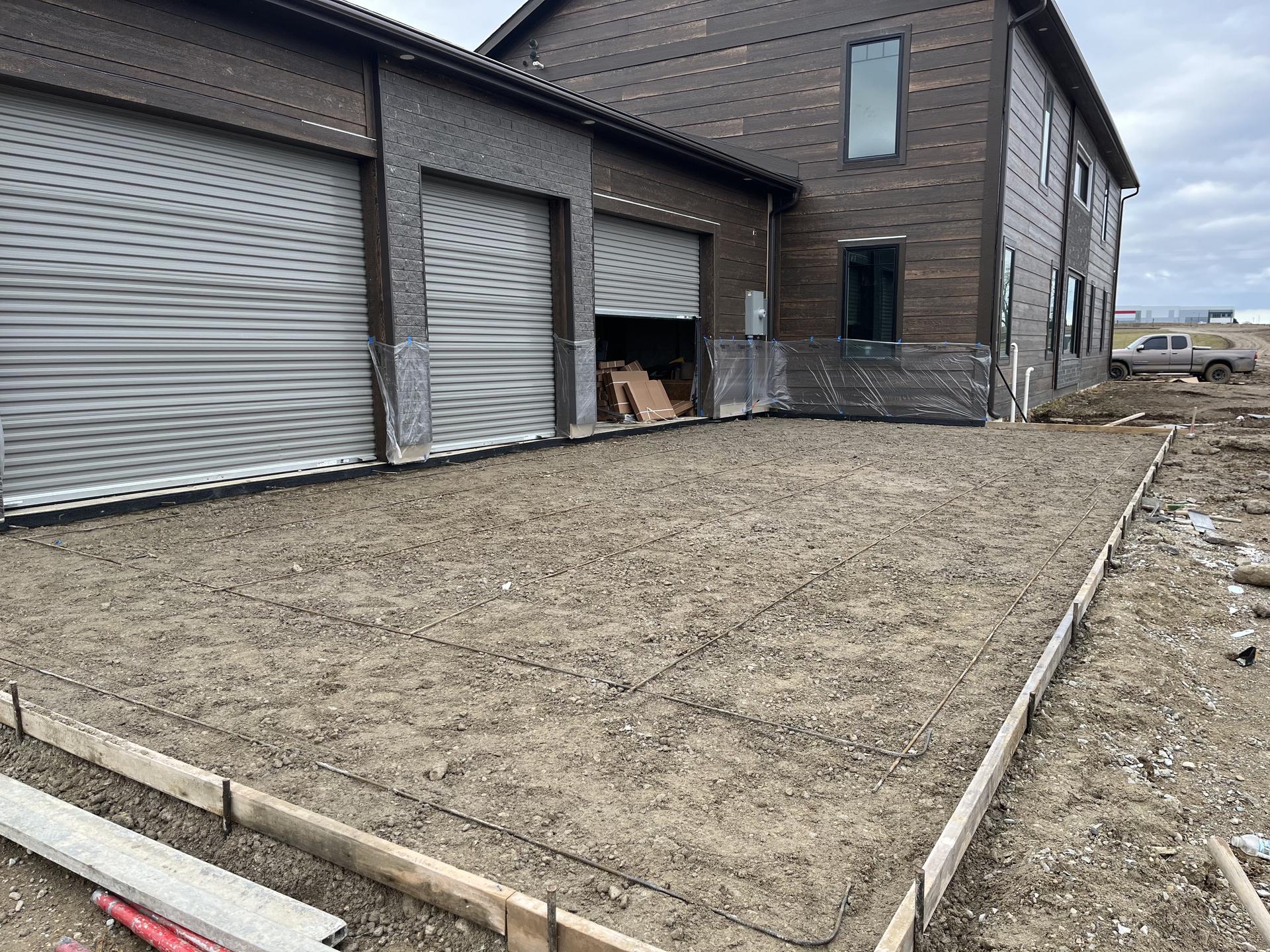 Garage approach pad pre-pour, Westfield Indiana